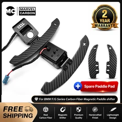 For BMW 1-4 series f20 f21 f30 f22 f80 g20 g30 g80 m3 m5 x3 x5 Magnetic Carbon Fiber Steering Wheel Paddle Shifter Extensions