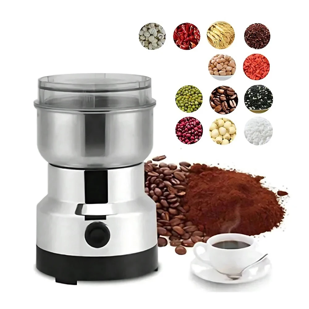 

Hot Selling 4 Blades Electric Seasoning Spice Coffee Herb Grinder Machine Stainless Steel Commercial Electric Coffee Grinder