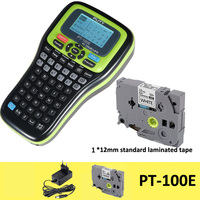 PT-100E Label Machine Industrial Label Maker, Labeller for Industrial Labeling Jobs, Compatible for Brother TZe-231 TZ231 tapes