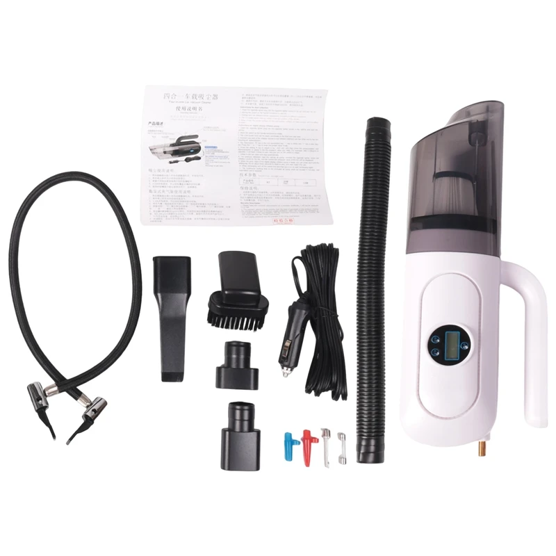 

4 In 1 250W 25000PA Handheld Vacuum Cleaner With LED Light Powerful Vacuum Cleaner Wet&Dry Use For Auto Car Home