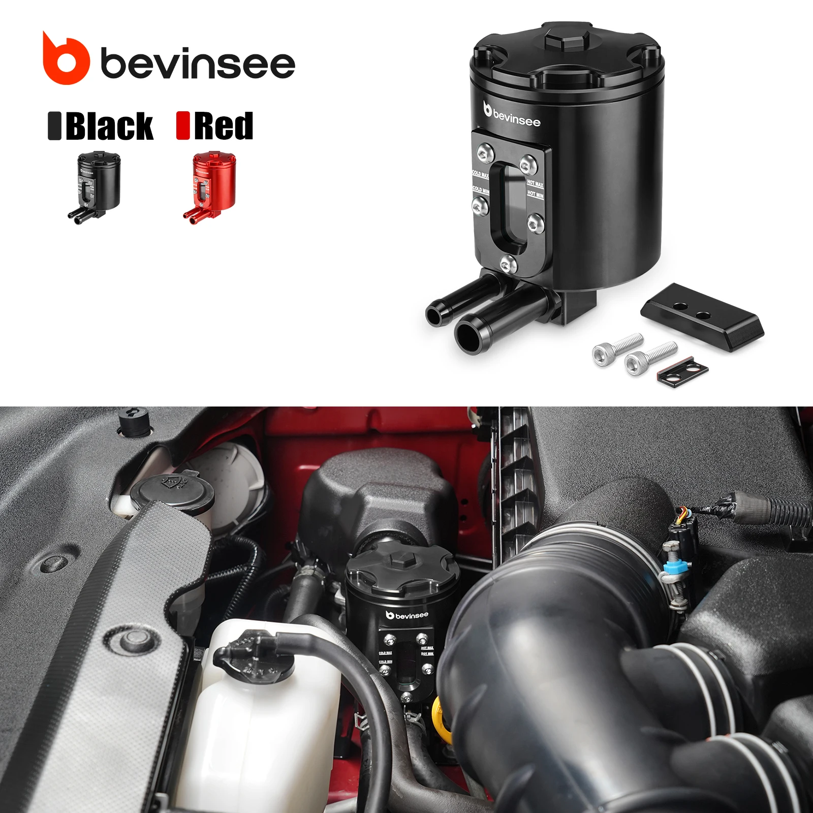 

BEVINSEE Power Steering Reservoir for Toyota 4Runner 2010-2024,for FJ Cruiser 2010-2014,Replace for 44360-60321,Car Accessories