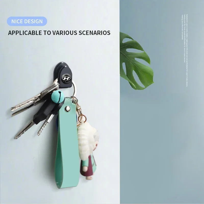 1/2/4 قطعة لوحة سيارة صغيرة معلقة خطاف لاصق قوي لشركة هيونداي سانتا في سوناتا سولاريس أزيرا كريتا I30 Ix25 توكسون IX35 #6