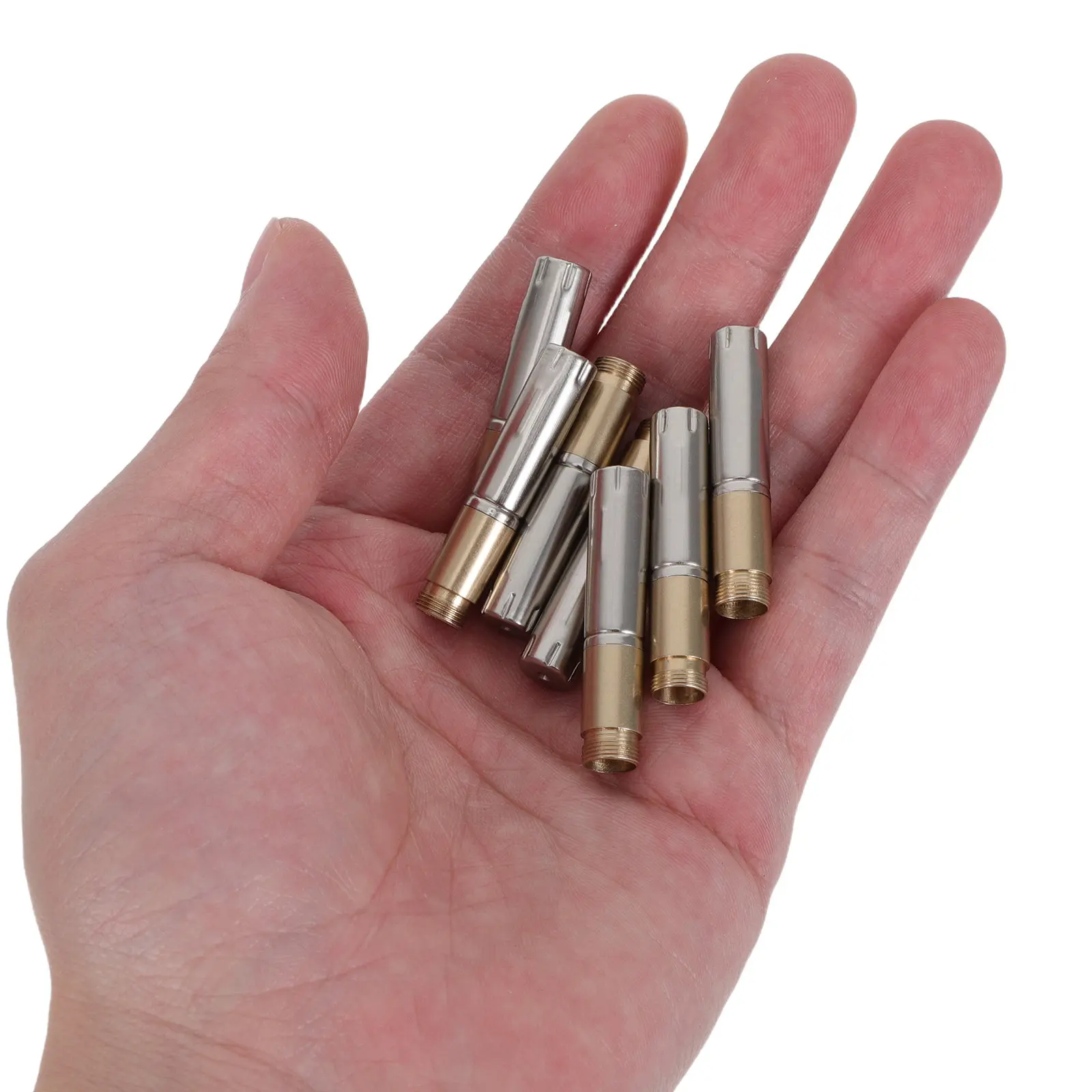 

10Pcs Metal Ballpoint Pen Inner Mechanism External Thread 7.3mm Replacement Core for Business Students Quick Swap Refill