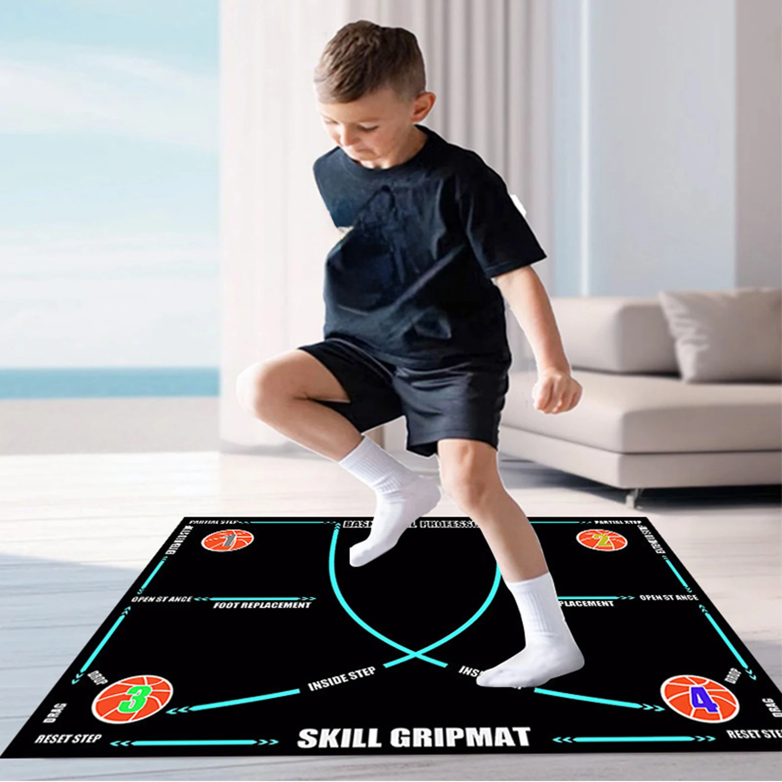 

Basketball Dribbling Mat Ball Sports Practice Supplies Anti-Slip Basketball Dribble Pad For Kids Adults Players Athletes School