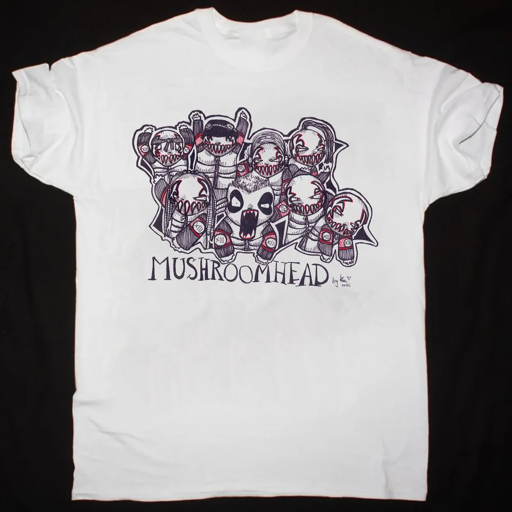 Mushroomhead White T-Shirt Cotton Unisex Gift For Men Women RM438  High Quality 100%Cotton Short Sleeve