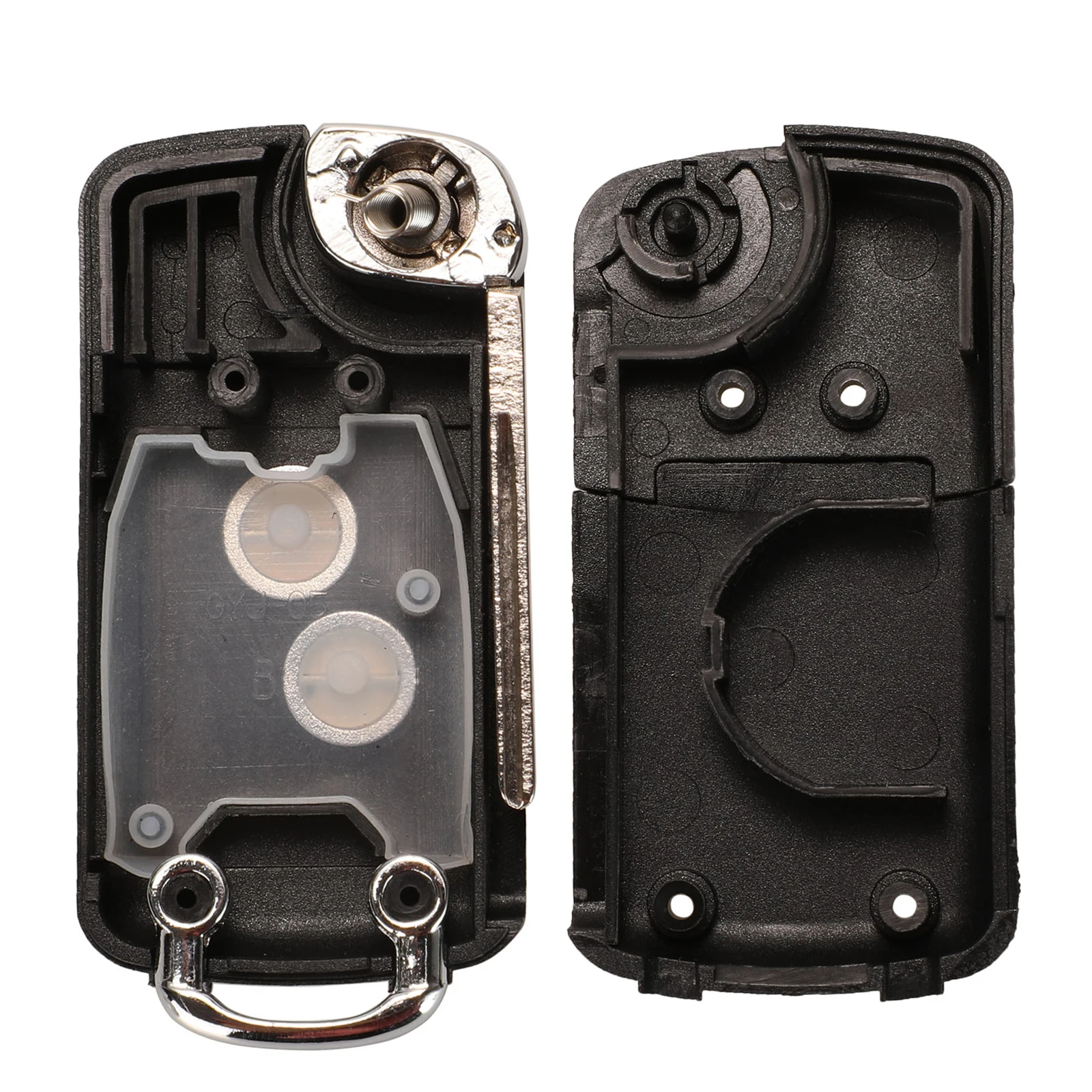 Флип-ключ jingyuqin с 2 кнопками, оболочка для автомобильного дистанционного ключа, оболочка для Peugeot 206, 306, 307, 107, подходит для модификации Citroen HU83, VA2, NE73, брелок с лезвием