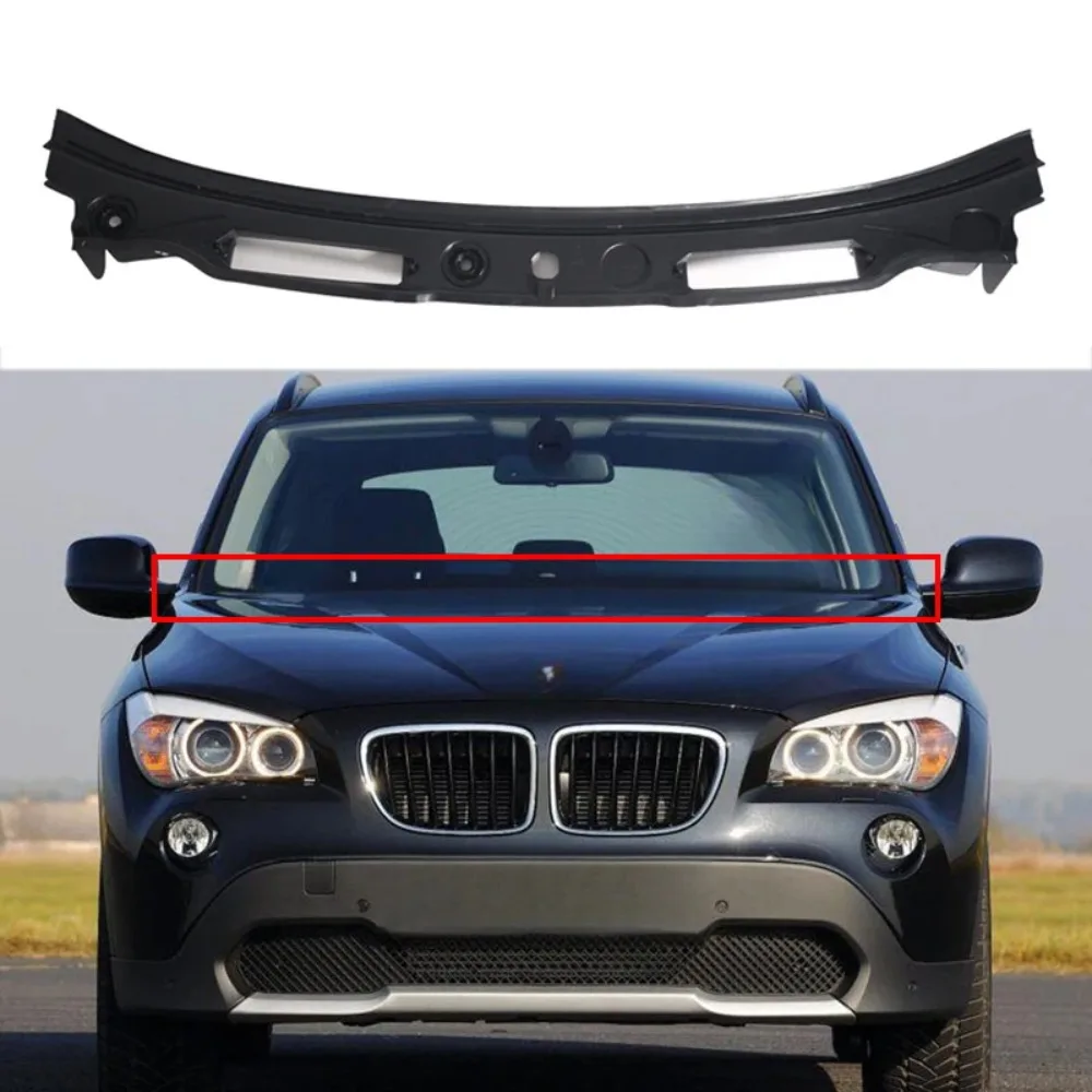 Hood Water Deflector for Bmw X1 E84 2008-2015 Wiper Cover Windshield Cowl Cover Guard Board Auto Accessories Tuning 51712990023