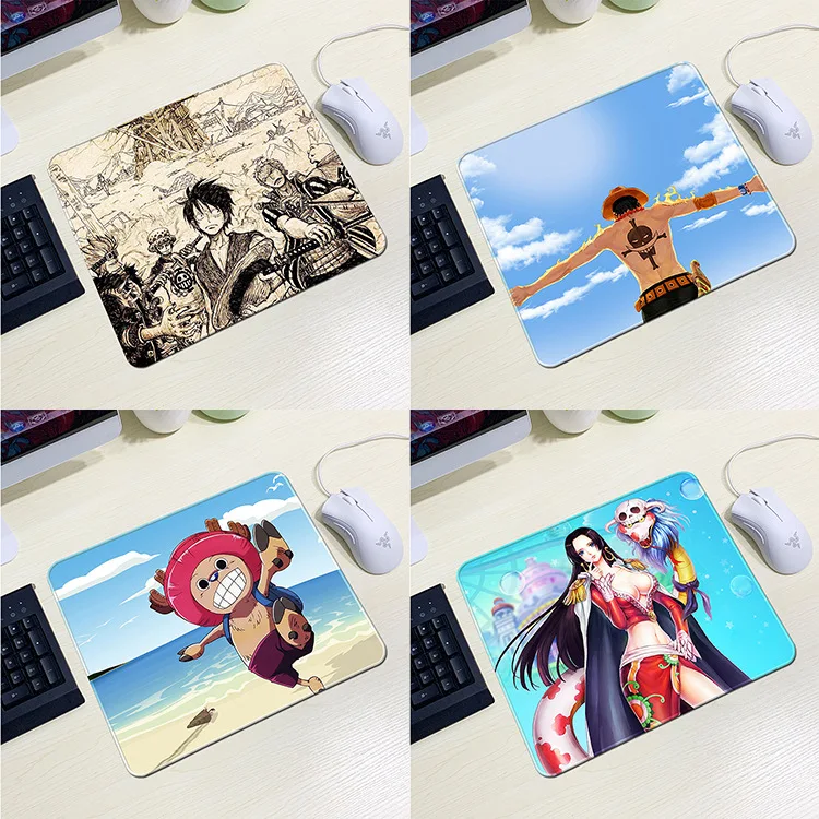 

Anime One Piece Gaming Mouse Pad Luffy Zoro Sanji Cartoon Character Printing Office Mouse Pad Computer Mouse Accessories