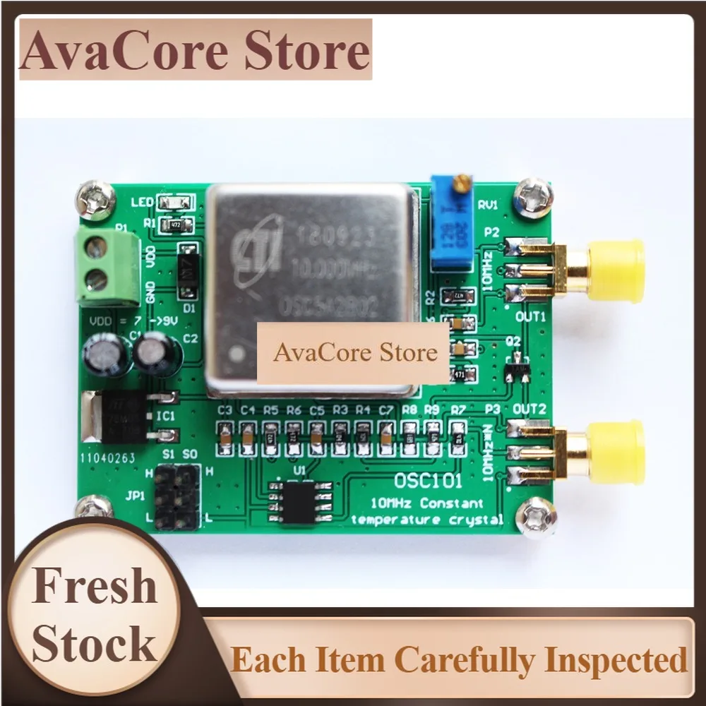 AvaCoreOCS101 OCXO 10MHz 20M 30M 80M Frequency Reference Crystal Oscillator Clock Calibrator Multiplication Temperature Signal M
