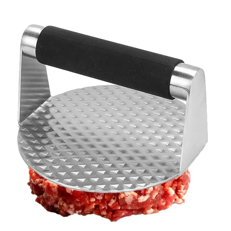 

Hamburger Smasher Tool Burger Smasher 304 Stainless Steel Round Anti-Slip Handle Dishwasher Safe Kitchen Gadget Rustproof