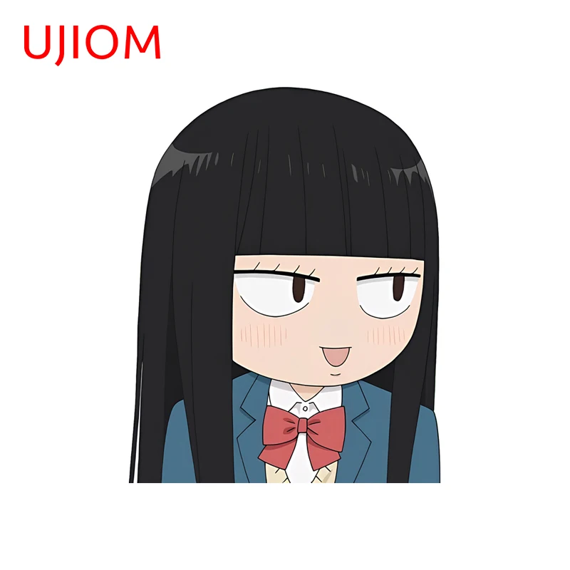 UJIOM Sawako Kuronuwa Expressing Mood Wall Sticker Amusing Living Room Sofa Wall Decal Naughty Helmet Versatile Room Decor