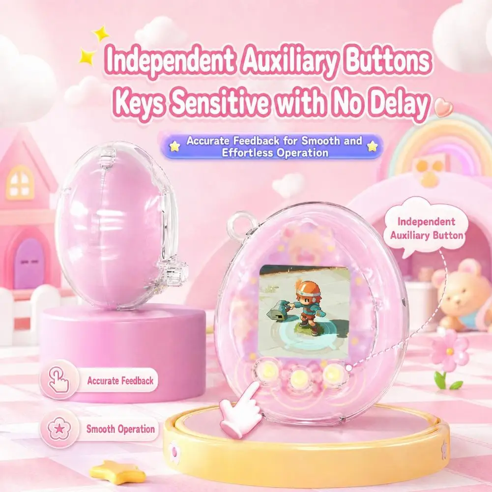 Für Tamagotchi Nano: Transparente Schutzhülle, durchsichtige PC-Hartschale, Zubehör – Detail 8