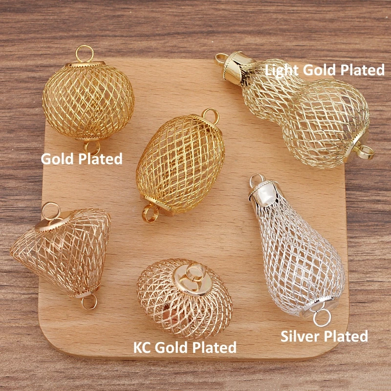 BoYuTe New Arrive (20 Pieces/Lot) Metal Iron Wire Hollow Mesh Lantern Ball Pendant Materials Handmade Diy Jewelry Accessories