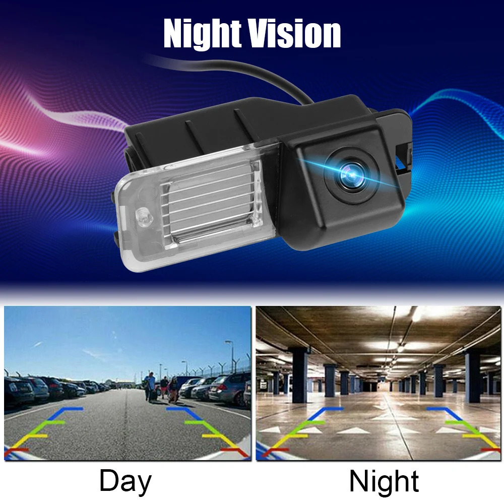 DC 12V Starlight Night Vision Car Rear View Camera Reverse Camera Auto Accessories 170° Wide Angle for VW Magotan 2011 2012 2013