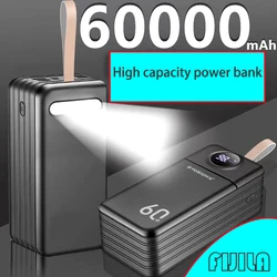 Power Bank 60000 mAh Power Bank ad alta capacità ricarica rapida 50000 mAh 40000 mAh 30000 mAh Mobile universale