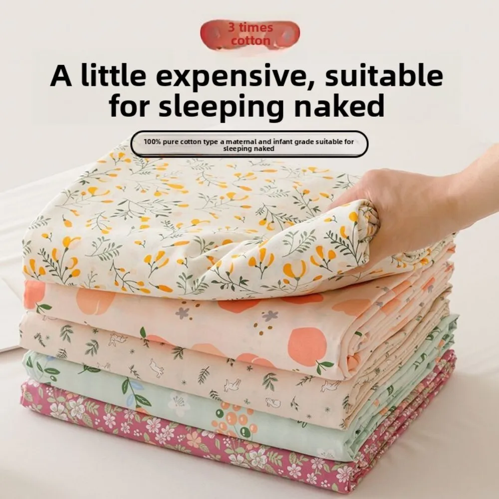 

Cotton Bed Sheet Single Double Size 100 Percent Pure Soft for Student Dormitory All Season Use Universal Fit Factory Direct