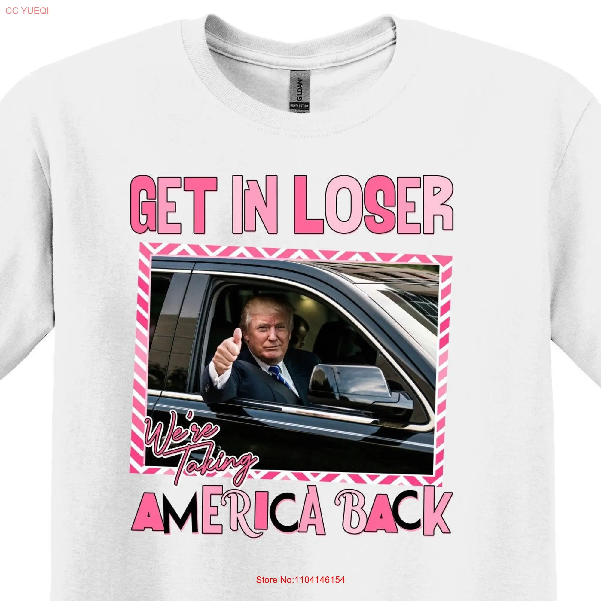 Camiseta de manga larga o corta de Trump Get In Loser, We're Taking America Back, remera para Presidente 2024 Republic Fix Again