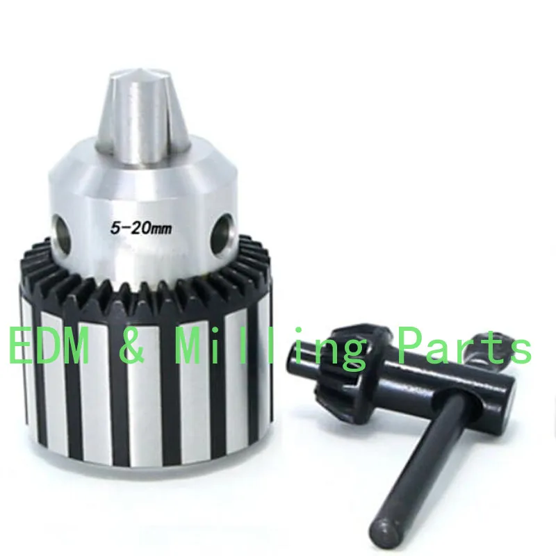 

CNC Milling Machine B22 5-20mm Drill Chuck Heavy Steel Shell Three-jaw Bench Drill For Bridgeport Mill Part