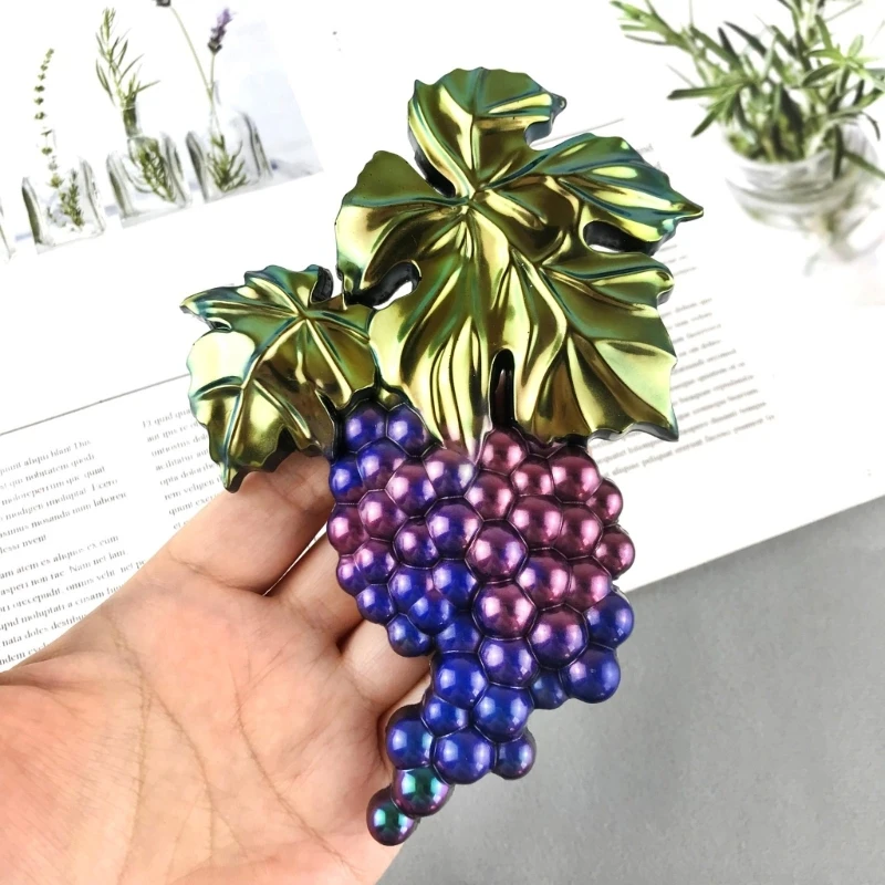 Semi-stereoscopic Pumpkin Grape Wall Ornaments Drop Mold Diy Key Pendant Desktop Decoration Epoxy Silicone Mold