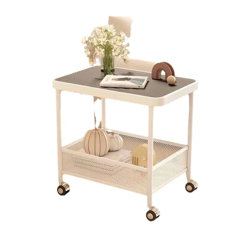 

Movable sofa side table coffee table trolley bedside table creative side cabinet storage