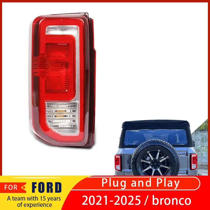 For Ford Mustang 2021 2022 2023 2024 taillights, rear bumper lights assembly, turn signal, reverse emergency brake light