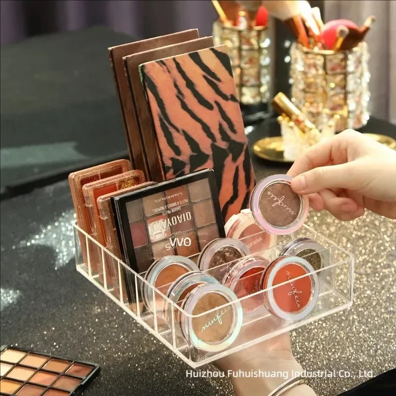 New Eyeshadow Palette Organizer Eyepowder Storage Tray Cosmetics Rack Makeup Tools Compartment Holder for Women Makeup Organizer