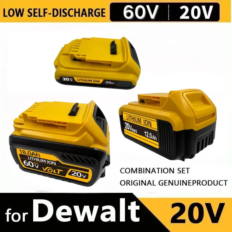 for DeWalt 18v 20Volt Max Lithium Ion Batteries  6.0AH/9.0AH DCB203 Li ion Battery ReplacementDCB206