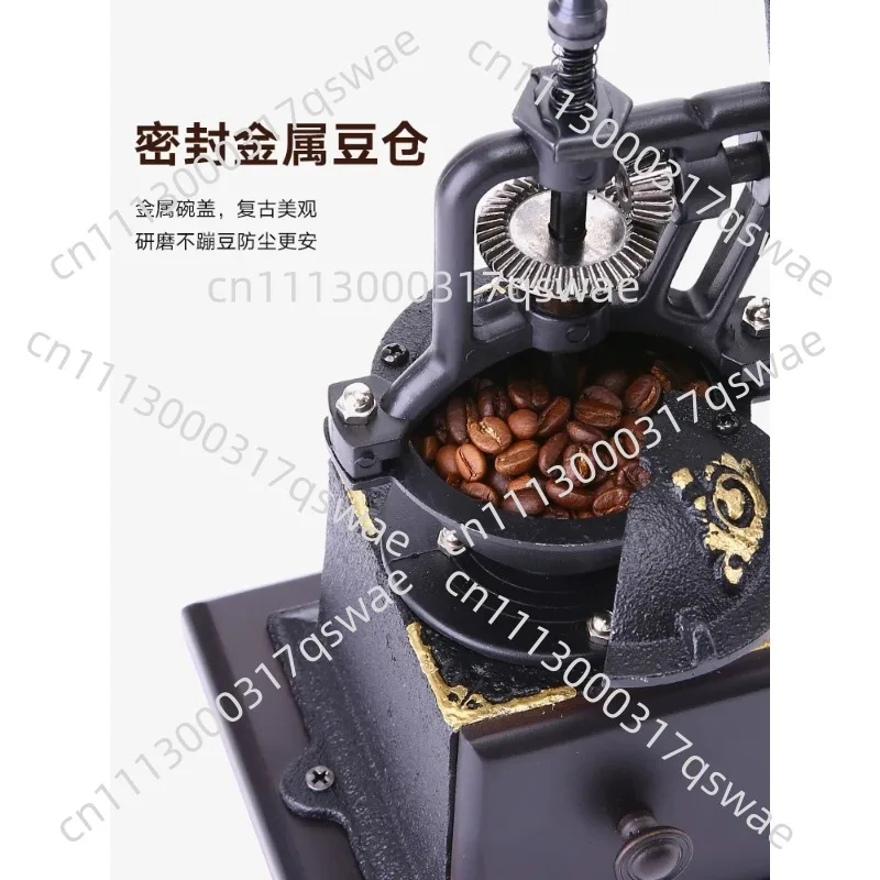Hand-cranked Coffee Machine, Hand-cranked Household Small Retro Bean Grinder, Manual Coffee Bean Grinder Utensils