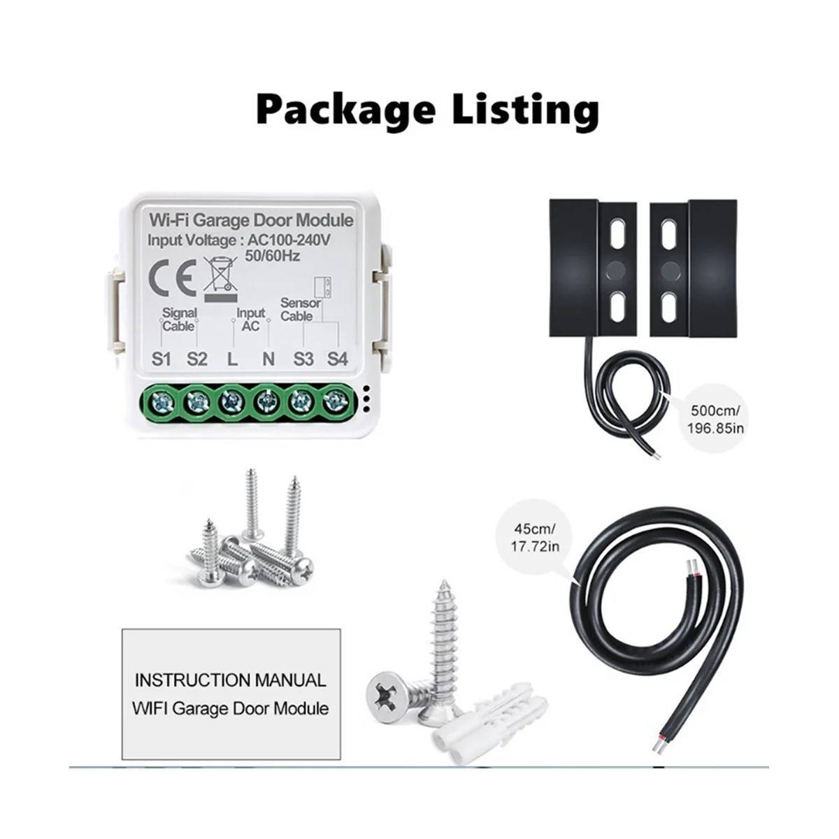 Tuya Inteligente WiFi Abridor De Porta De Garagem, Controle Remoto De Voz, Funciona Com Alexa, Google Home Assistant