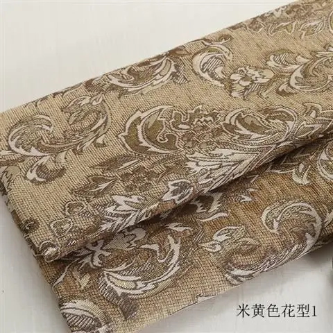 Hoge kwaliteit jacquard chenille stof bankhoes per meter voor gordijnen bekleding naaien bloemenpatroon verdikte doek zacht