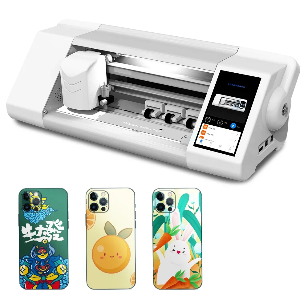 Back front cover cell mobile phone Intelligent film tpu plotter making screen protector cutting machine