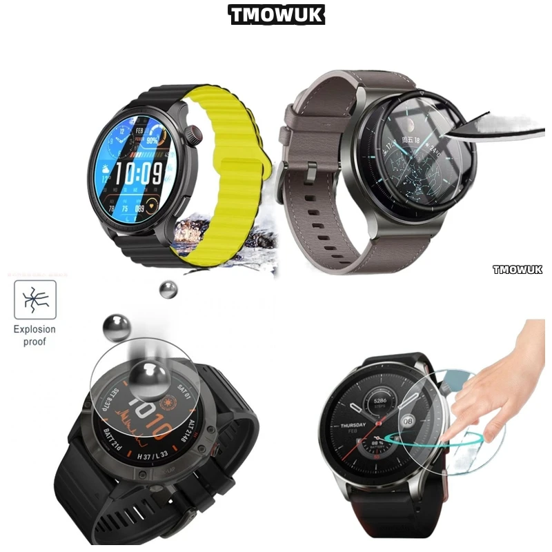 

For Amazfit GTR Cheetah Pro Balance 2 Falcon - Anti - Scratch Tempered Glass Screen Protector, 9H Hard, HD