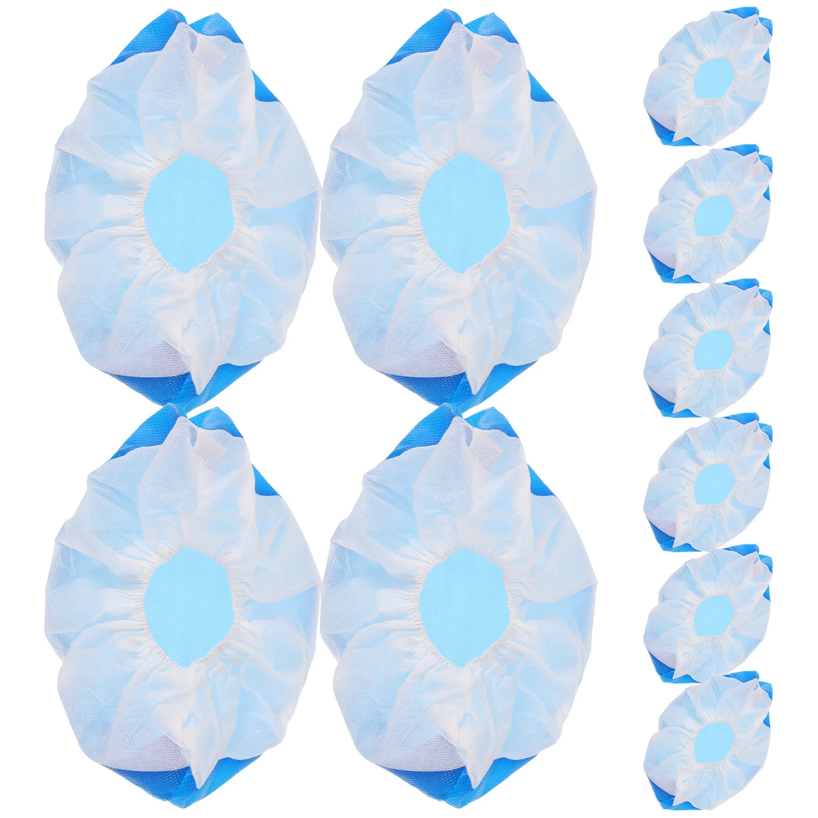 50Pcs Non-Slip Breathable Shoe Covers Adult Indoor Shoe Protectors Flexible Elastic Opening Floor Protection Shoes Cover