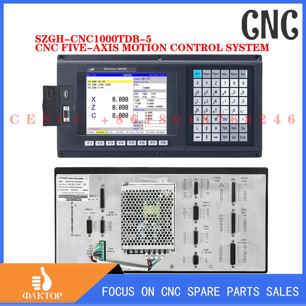 Фрезерный станок с ЧПУ, пятиосевая система управления движением, контроллер токарного станка, G-код, серводвигатель с ручным колесом MPG