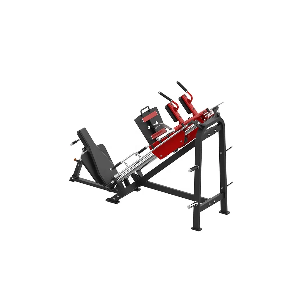 Commercial Dual-Functional Gym Equipment Steel Leg Press & Hack Squat Machine for Fitness Targeting Arms Chest Back