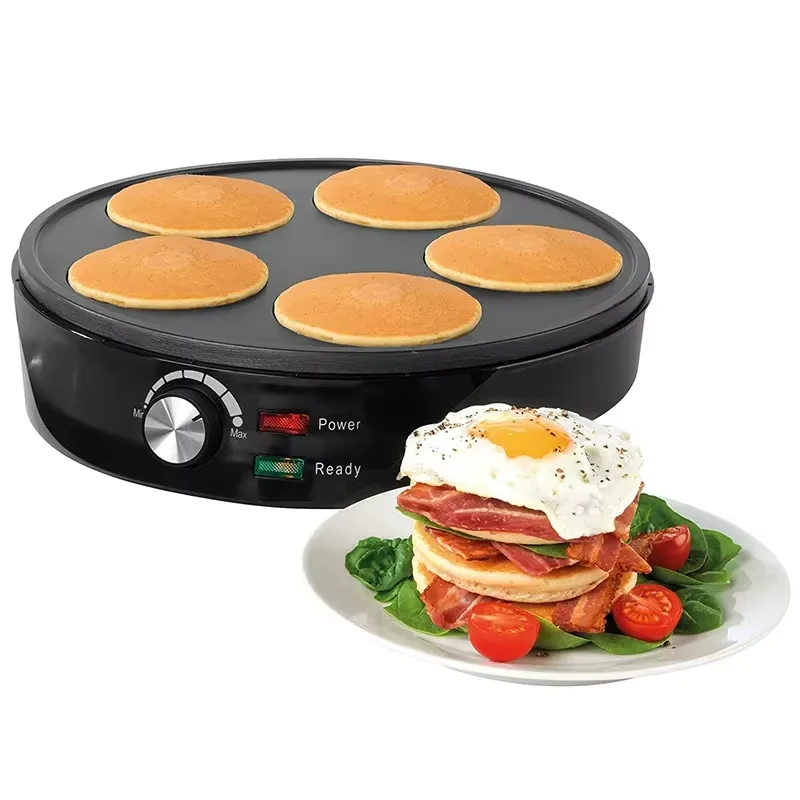 Adjustable temperature-controlled aluminum hot plate household hot-selling non-stick plate pizza pancake machine