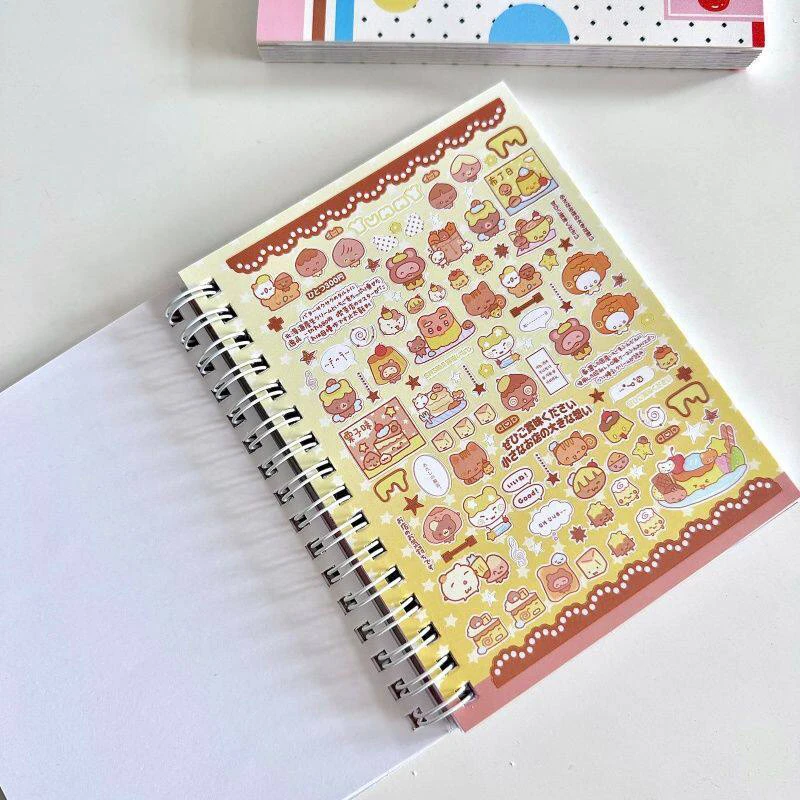 32-seitiges japanisches Stickerbuch „Cute Childish Fun Paradise“ – Kawaii Little Beast Star Touch Film Matte Film DIY Stickerbuch Geschenke – Detail 8