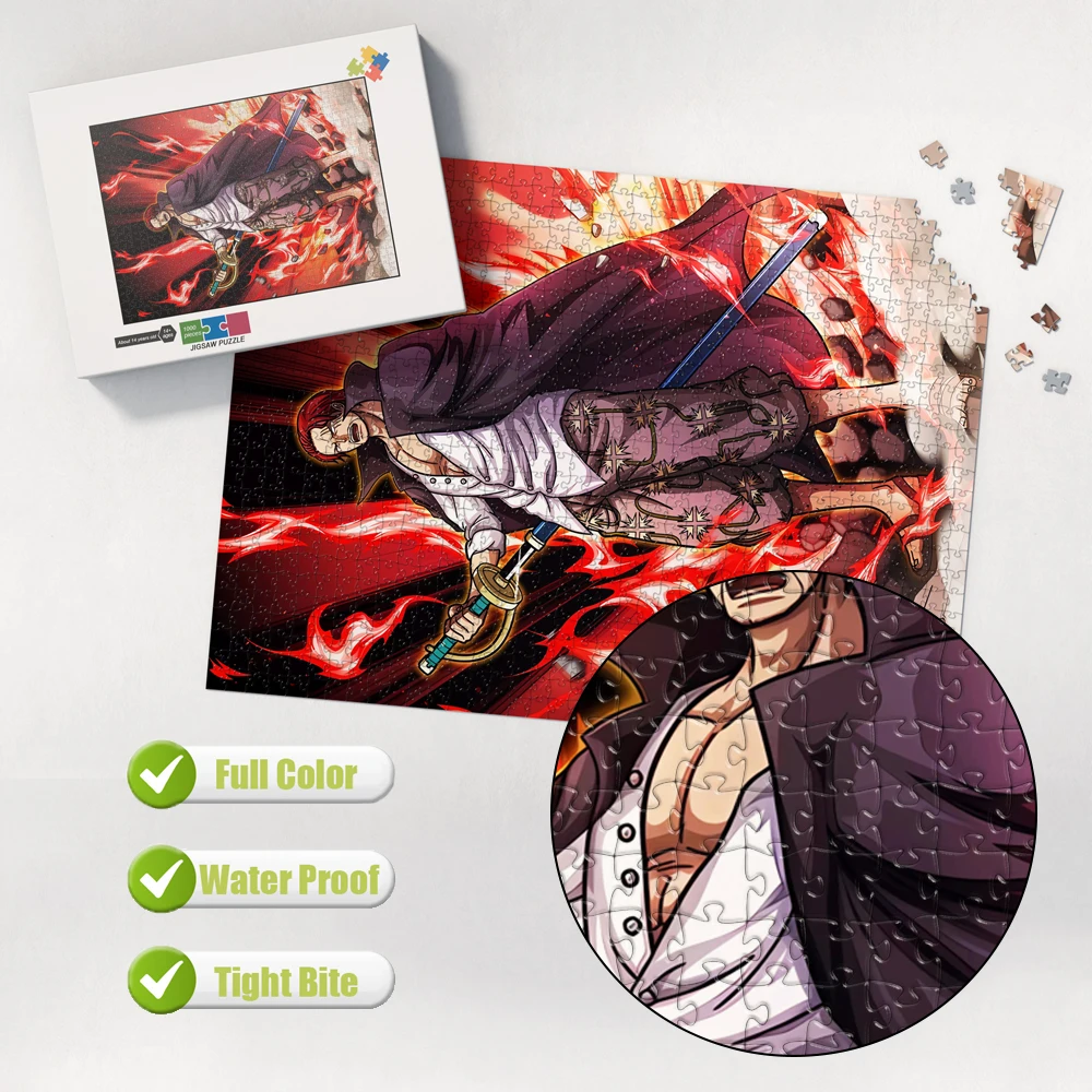 Wooden/cardboard Multi-Specification Anime Diy Jigsaw Puzzles One Piece Cartoon Puzzles Educational Toys Best Gift for Family