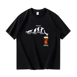 Monday To Friday Beer Print T-shirts Men Fahion Funny Short Sleeve Cotton T-shirt Women Causal Harajuku Graphic Tee Tops Camiset