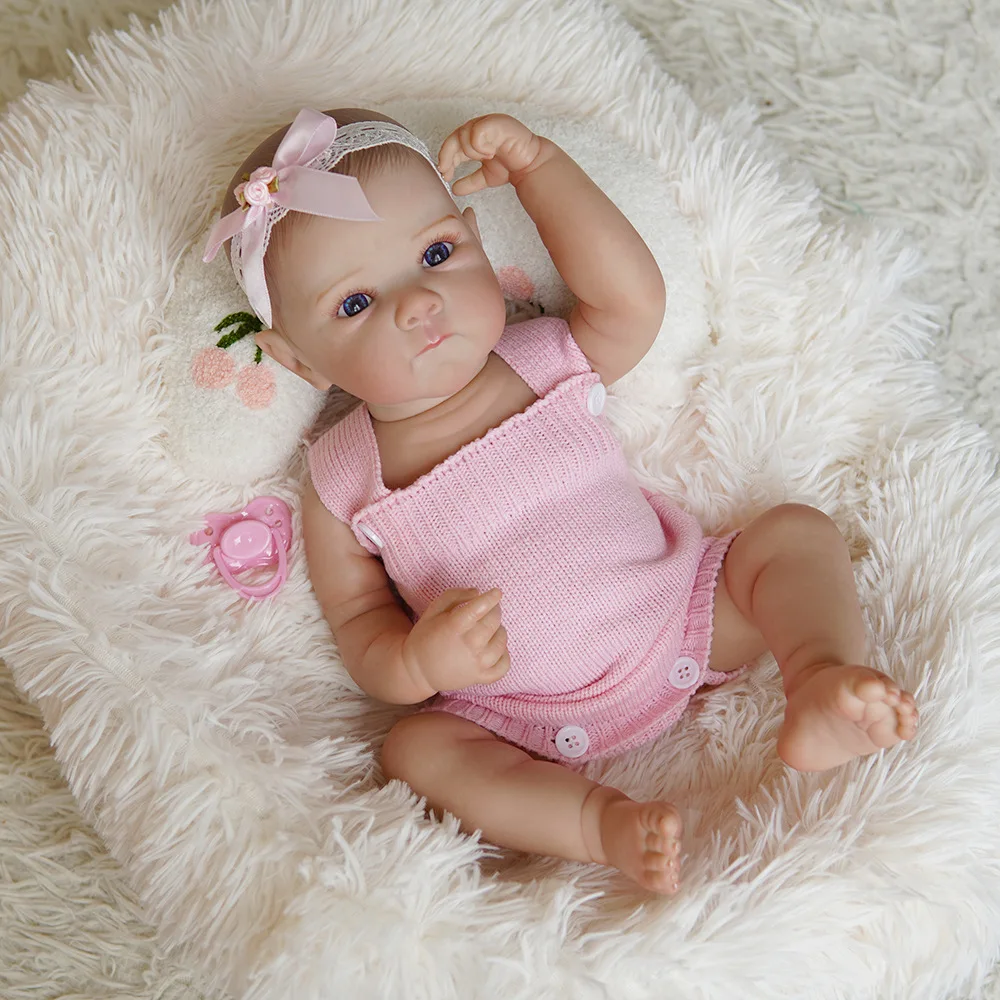 دمية تولد من جديد مقاس 18 بوصة، جسم أطفال مطاطي واقعي، هدية مهرجان للأطفال
