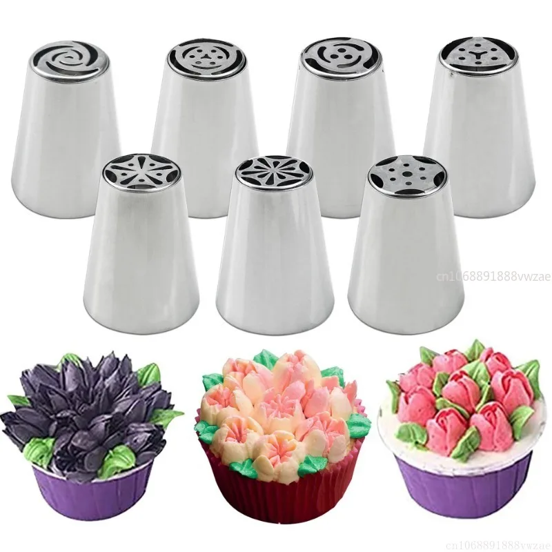 8-13 Pcs Set Pastry Bag and Stainless Steel Cake Nozzle Kitchen Accessories for Decorating Bakery Confectionery Equipment