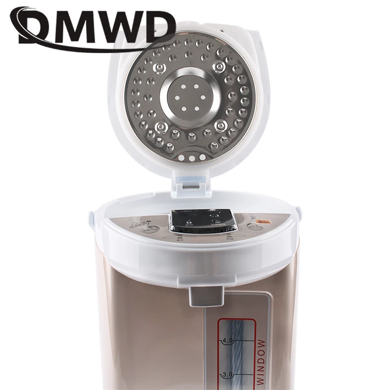 DMWD 5L Thermal Insulation Electric Kettle Stainless Steel Teapot Constant Temperature Heating Hot Water Boiler Heater Bottle