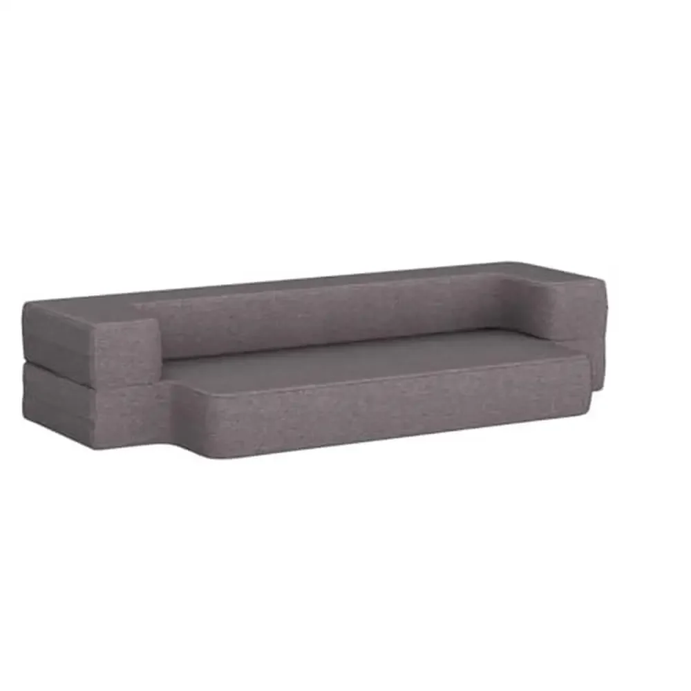 Klapp sofa mit 2 Kissen und wasch barem Bezug Schlaf couch Matratze Wohnzimmer Gast hochwertiges Material & extra