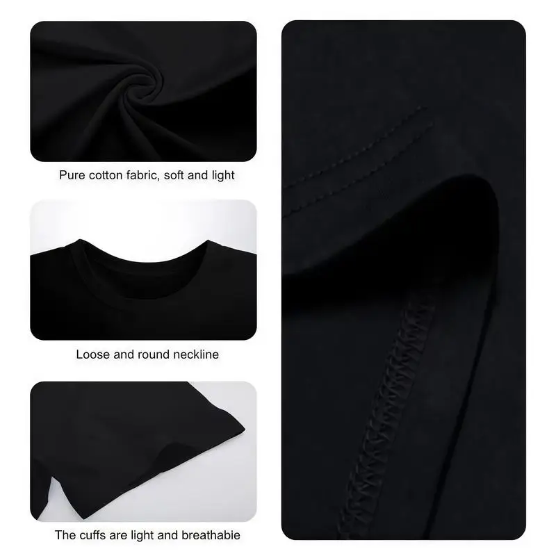 Humorous Relationship T-Shirt for Men - Black Cotton Crew Neck Short Sleeve Casual Classic Graphic Tee Comfortable Versatile
