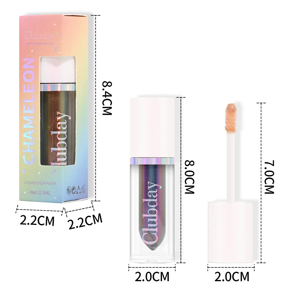 Julystar Multichrome Eye Shadow Líquido para Mulheres, Maquiagem Cosmética, 6 Cores, Pigmentos Cintilantes, Camaleão, Novo