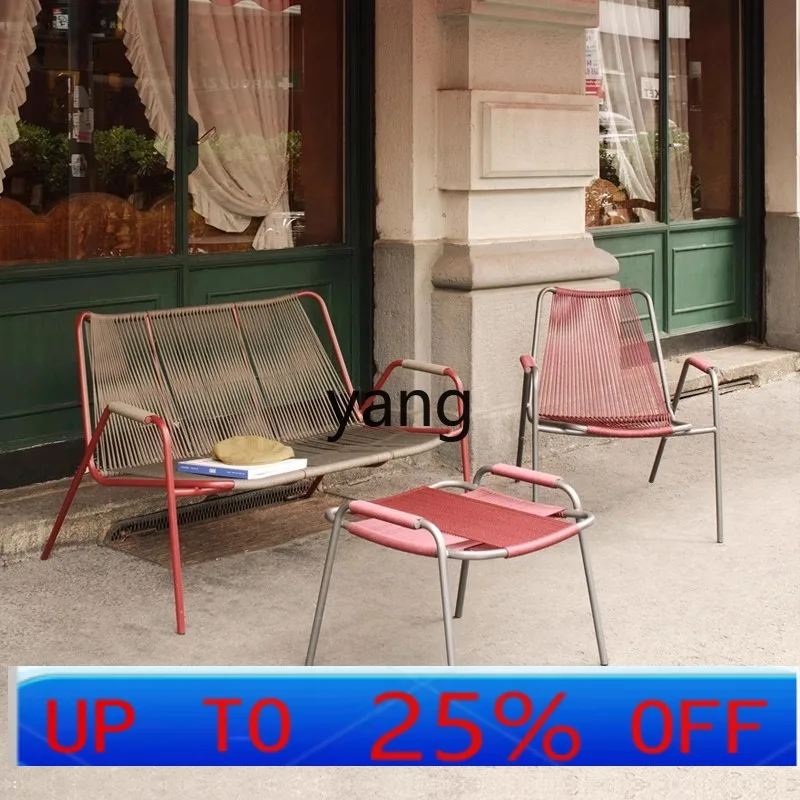 

LTT outdoor table and chair courtyard garden open-air balcony rattan table and chair combination