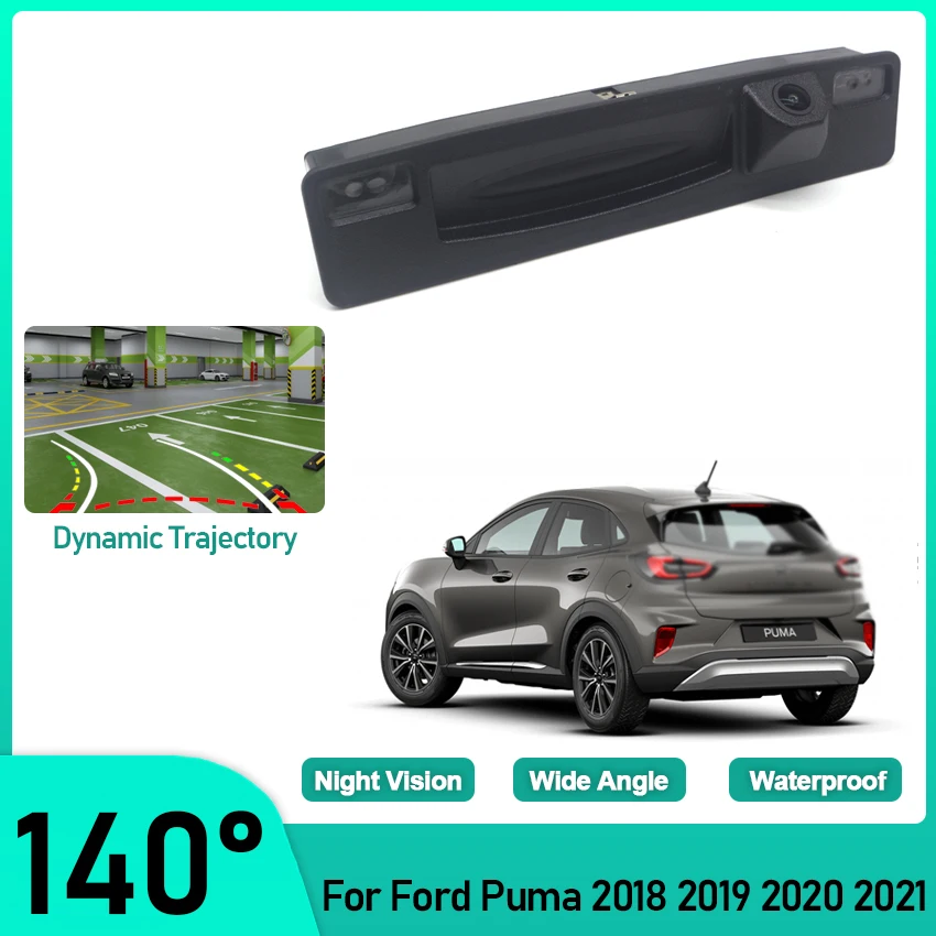 

Special Car HD Trunk Handle Camera For Ford Puma 2018 2019 2020 2021 Waterproof High quality RCA Backup Reverse rear view Camera