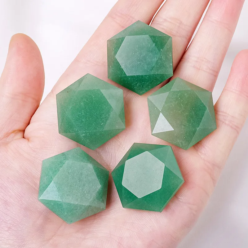 Natural Crystal, East Jade, Hexagram