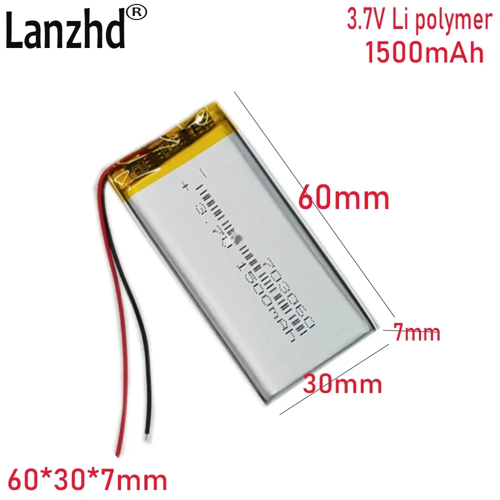 1-20pcs 3.7V Li battery 703060 Applicable 703065 753060 For Tire pressure monitor Early education machine Story machine battery