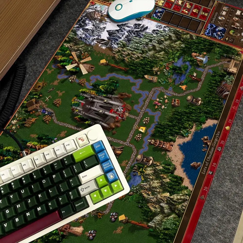 

Mouse Pad Xxl Might Computer Large Size Non-slip Gamer Keyboard 90x40cm of Art 3 Design H-Heroes and HD Magic Deskmat